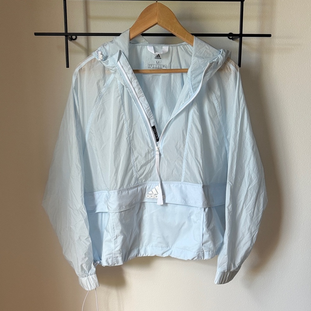 Adidas Women's Sky Blue Wind Breaker